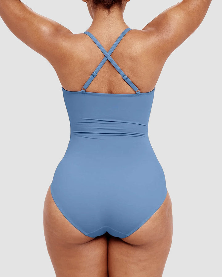 Shaping Swimsuit Elegant Sculpt with U‑Ring Cut‑Out