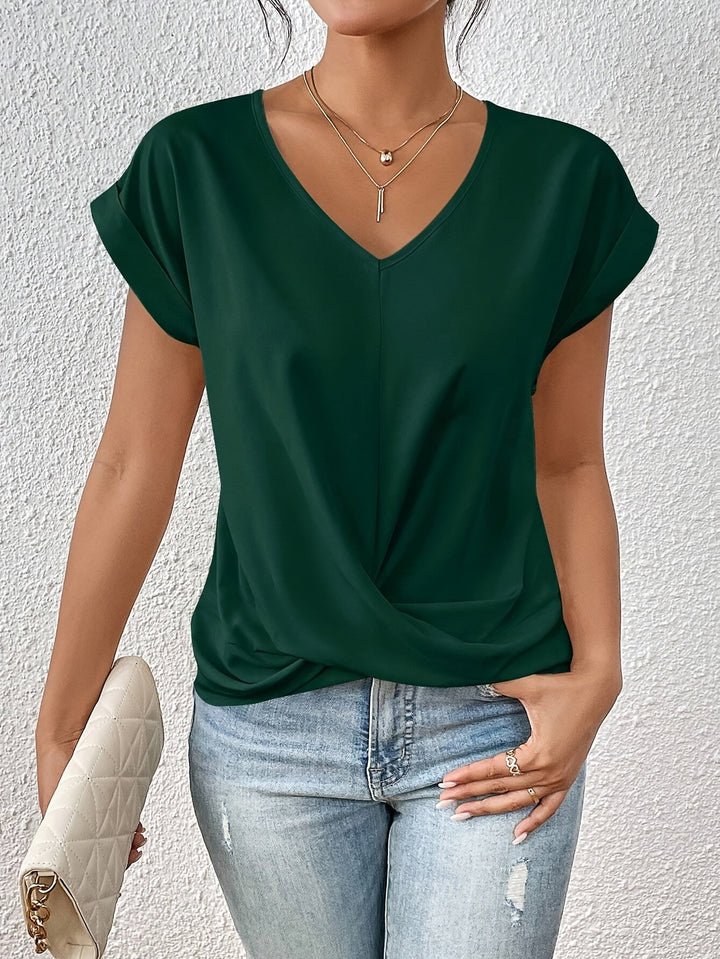 Cleo™ | Casual T-Shirt with Sweetheart Neckline (Buy 1, Get 1 Free)